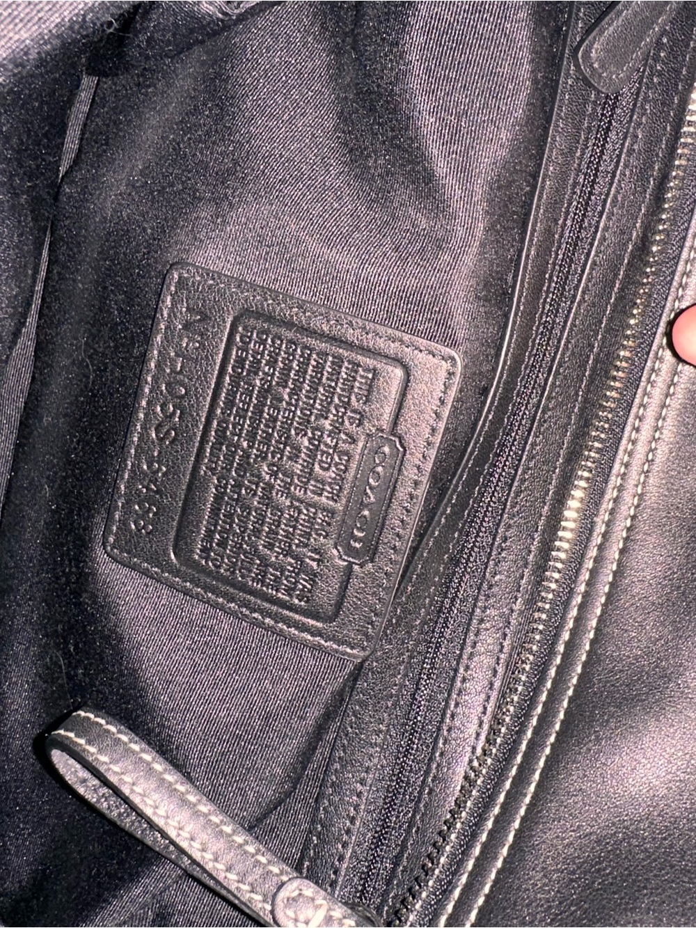 Coach | Soho Leather East/West Tote | Style 6468 (Black) - Picture 8 of 10